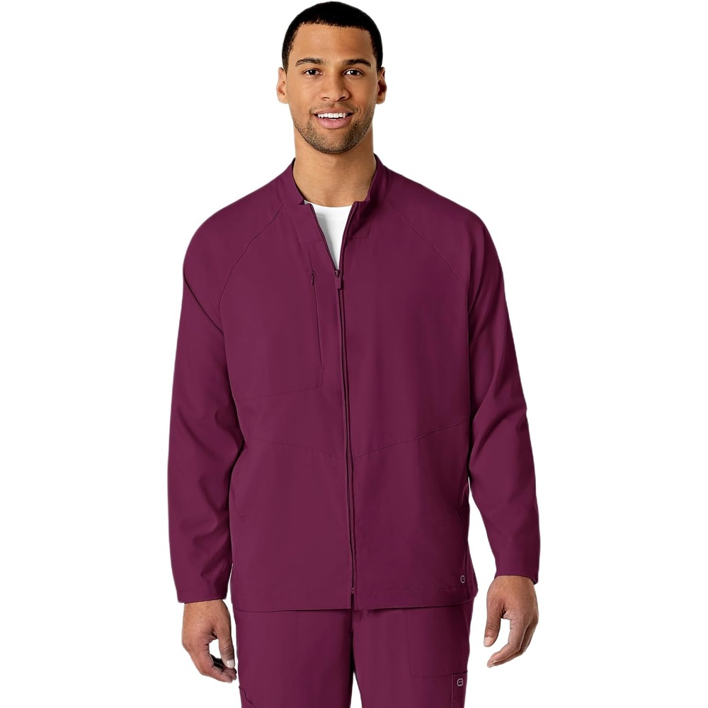 image:imageWINK W123 Mens Zip Front Warm Up JacketWine