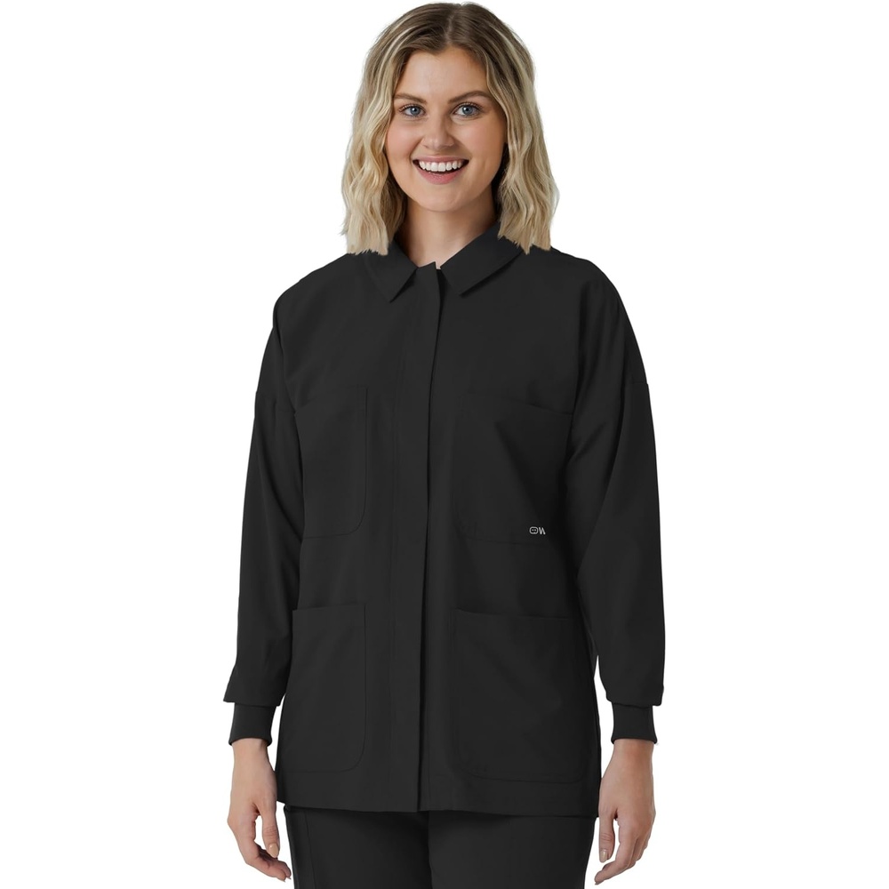 image:imageWINK Womens Womens Scrub Shirt JacketBlack
