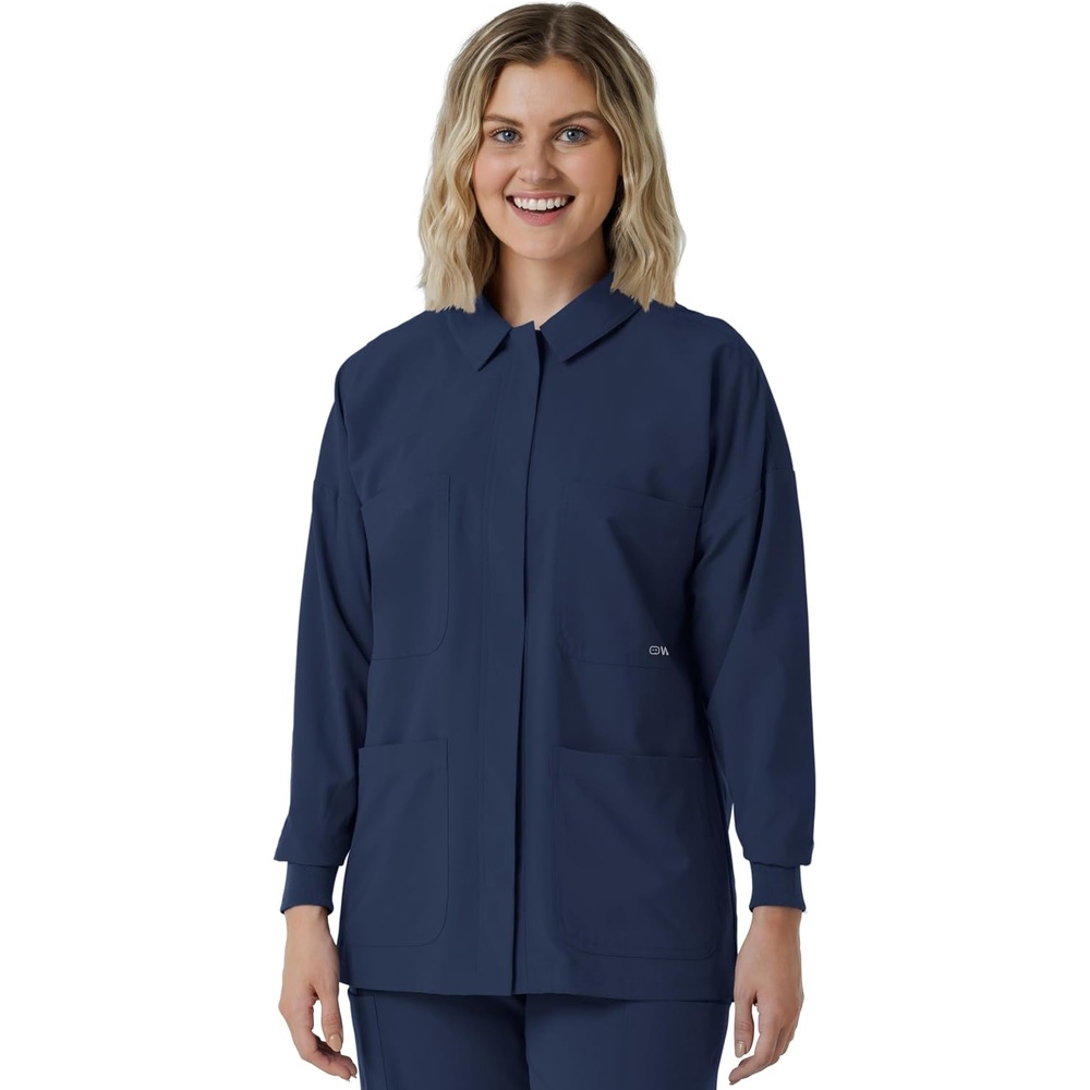 image:imageWINK Womens Womens Scrub Shirt JacketNavy