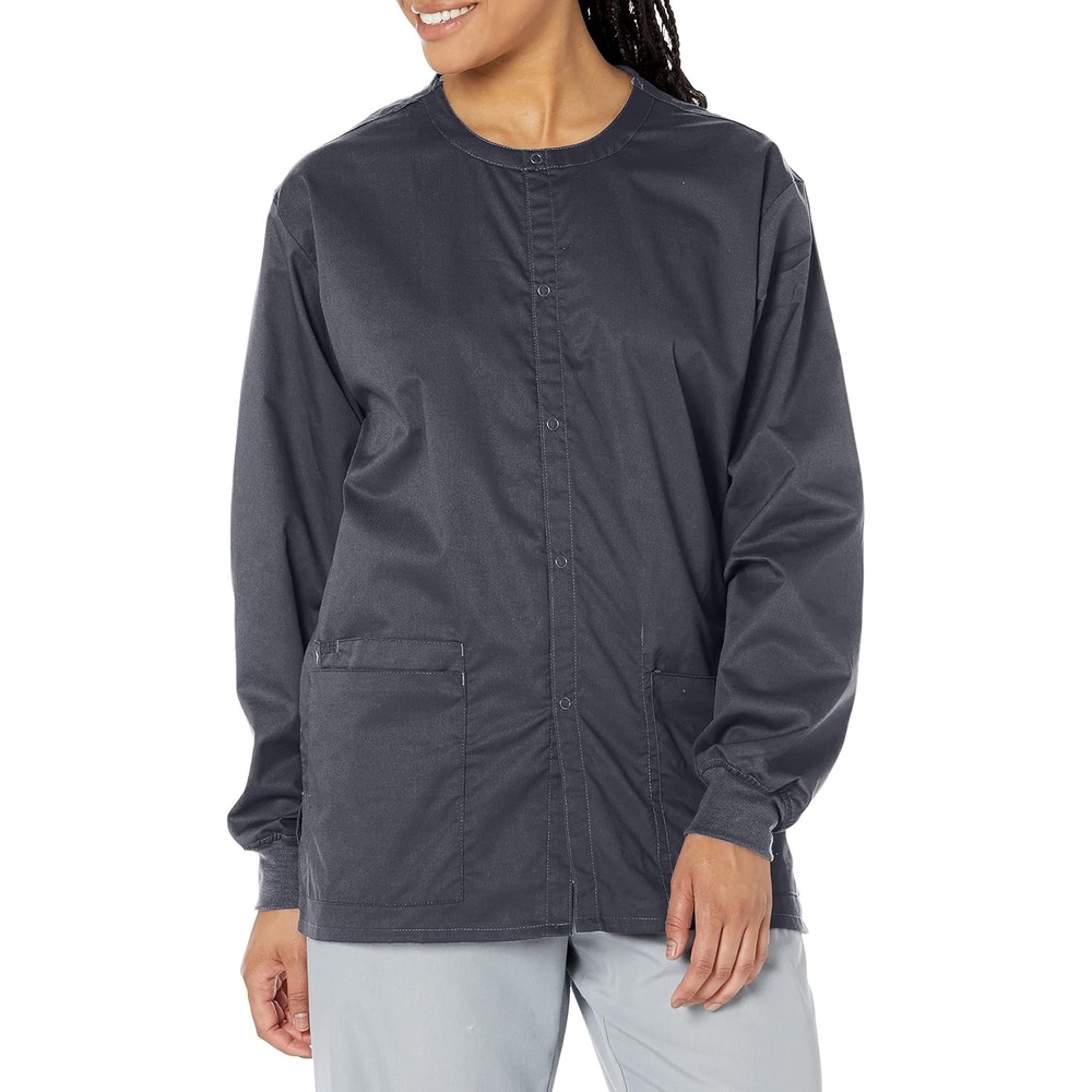 image:imageWink Unisex Adult Snap Front JacketPewter