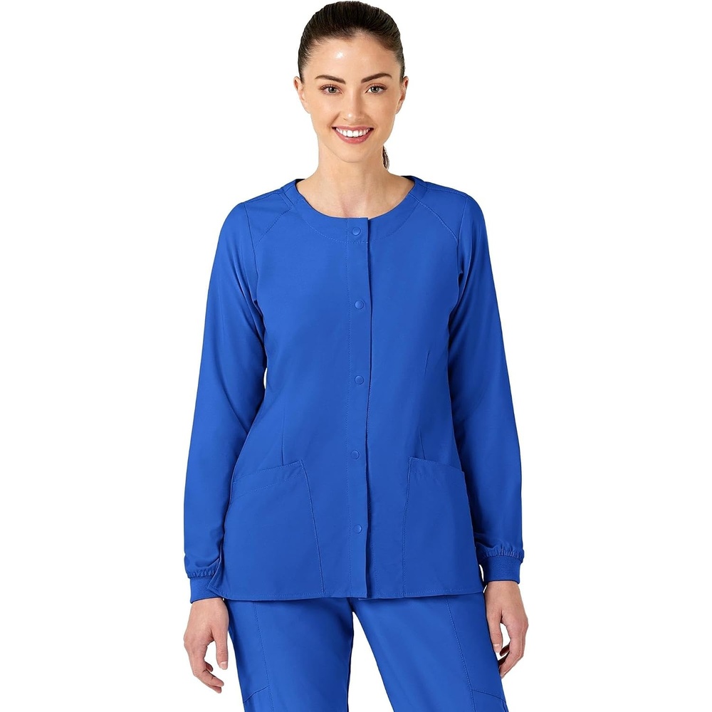 image:imageWink W123 Womens Crew Neck Warm Up JacketRoyal