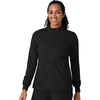 WINK Boundless Women’s Warm Up Scrub Jacket(Black)