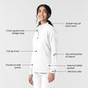 WINK Boundless Women’s Warm Up Scrub Jacket(White)