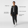 WINK Layers Women’s Bomber Scrub Jacket(Black)