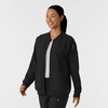 WINK Layers Women’s Bomber Scrub Jacket(Black)