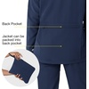 WINK Layers Women’s Germs Happen Packable Scrub Jacket(Navy)