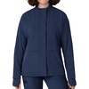 WINK Layers Women’s Germs Happen Packable Scrub Jacket(Navy)