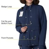 WINK Layers Women’s Germs Happen Packable Scrub Jacket(Navy)
