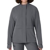 WINK Layers Women’s Germs Happen Packable Scrub Jacket(Pewter)