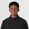WINK Men’s Men’s Soft Shell Scrub Jacket(Black)