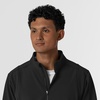 WINK Men’s Men’s Soft Shell Scrub Jacket(Black)