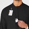 WINK W123 Men’s Zip Front Warm Up Jacket(Black)