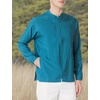 WINK W123 Men’s Zip Front Warm Up Jacket(Caribbean Blue)