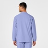 WINK W123 Men’s Zip Front Warm Up Jacket(Ceil Blue)