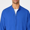 WINK W123 Men’s Zip Front Warm Up Jacket(Royal)