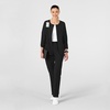 WINK W123 Women’s Crew Neck Warm Up Jacket, Black, XL