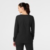 WINK W123 Women’s Crew Neck Warm Up Jacket, Black, XL