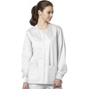 Wink Unisex Adult Snap Front Jacket(White)