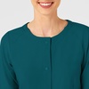 Wink W123 Women’s Crew Neck Warm Up Jacket(Caribbean Blue)