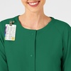 Wink W123 Women’s Crew Neck Warm Up Jacket(Hunter)
