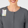 Wink W123 Women’s Crew Neck Warm Up Jacket(Pewter)