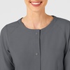 Wink W123 Women’s Crew Neck Warm Up Jacket(Pewter)