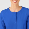 Wink W123 Women’s Crew Neck Warm Up Jacket(Royal)