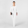 Wink W123 Women’s Crew Neck Warm Up Jacket(White)