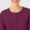Wink W123 Women’s Crew Neck Warm Up Jacket(Wine)