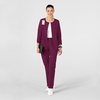 Wink W123 Women’s Crew Neck Warm Up Jacket(Wine)