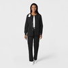 WonderWink Unisex Adult Unisex Snap Front Jacket(Black)