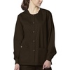 WonderWink Unisex Adult Unisex Snap Front Jacket(Chocolate)