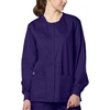 WonderWink Unisex Adult Unisex Snap Front Jacket(Grape)