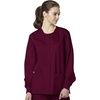 WonderWink Unisex Adult Unisex Snap Front Jacket(Wine)