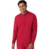 WINK Men’s Men’s Warm Up Scrub Jacket(Red)