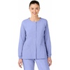 WINK W123 Women’s Crew Neck Warm Up Jacket, Ceil Blue, S