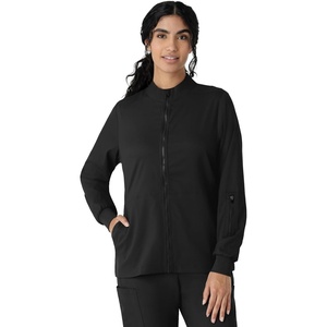 WINK Boundless Women’s Warm Up Scrub Jacket(Black)