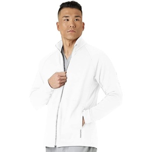 WINK Layers Men’s Fleece Full Zip Jacket(White)