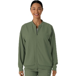 WINK Layers Women’s Bomber Scrub Jacket(Olive)