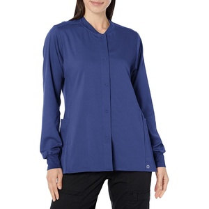 WINK PRO Women’s Snap Front Warm-Up Jacket(Navy)