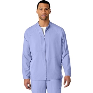 WINK W123 Men’s Zip Front Warm Up Jacket(Ceil Blue)