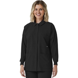 WINK Women’s Women’s Scrub Shirt Jacket(Black)