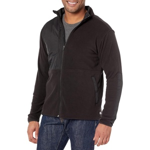 WonderWink Men’s Men’s Micro-fleece Zip Jacket(Black)