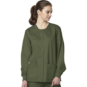 WonderWink Unisex Adult Unisex Snap Front Jacket(Olive)