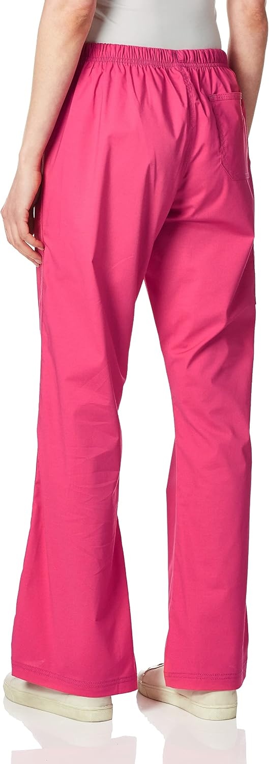 image:imageWink WonderFLEX Grace Womens Flare Leg Cargo Scrub Pant Hot Pink 2XS