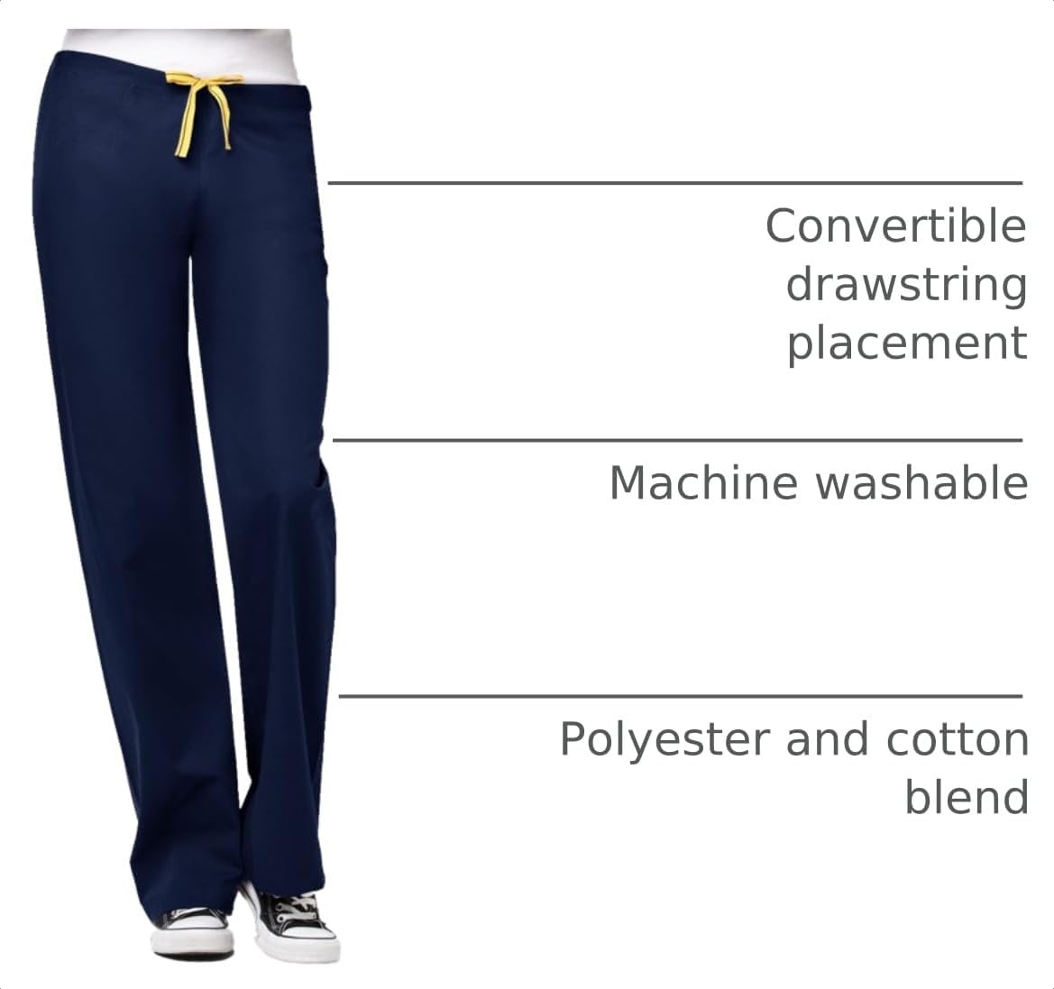 image:imageWonderWink Big The Papa Unisex Seamless Scrub Pant Navy 3X