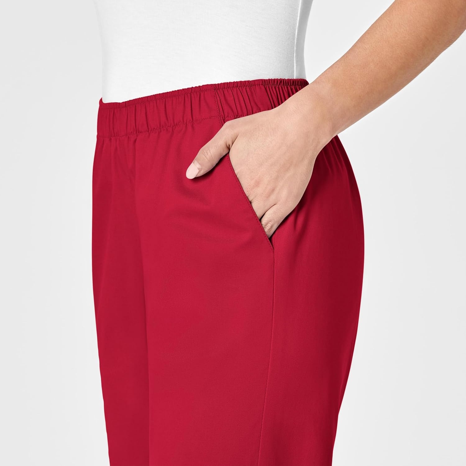 image:imageWonderwork Womens Pullon Cargo Scrub PantRed