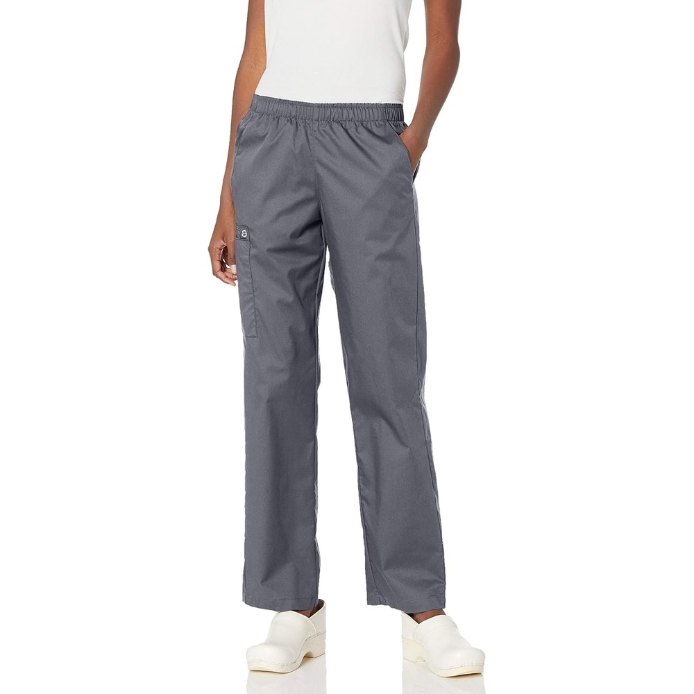 image:imageWink WonderWORK Womens PullOn Cargo Scrub Pant Pewter S