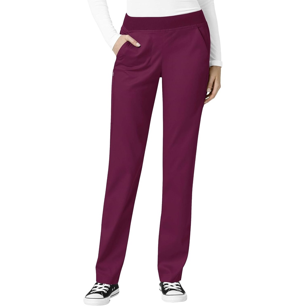 image:imageWonderWink Womens PRO Knit Waist Cargo Pant Wine XS P