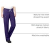 Wink WonderWORK Unisex Drawstring Cargo Scrub Pant(Grape)